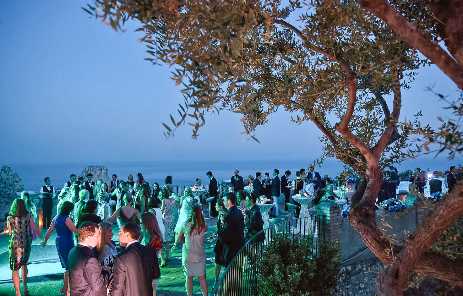 Wedding party at Hotel Quisisana