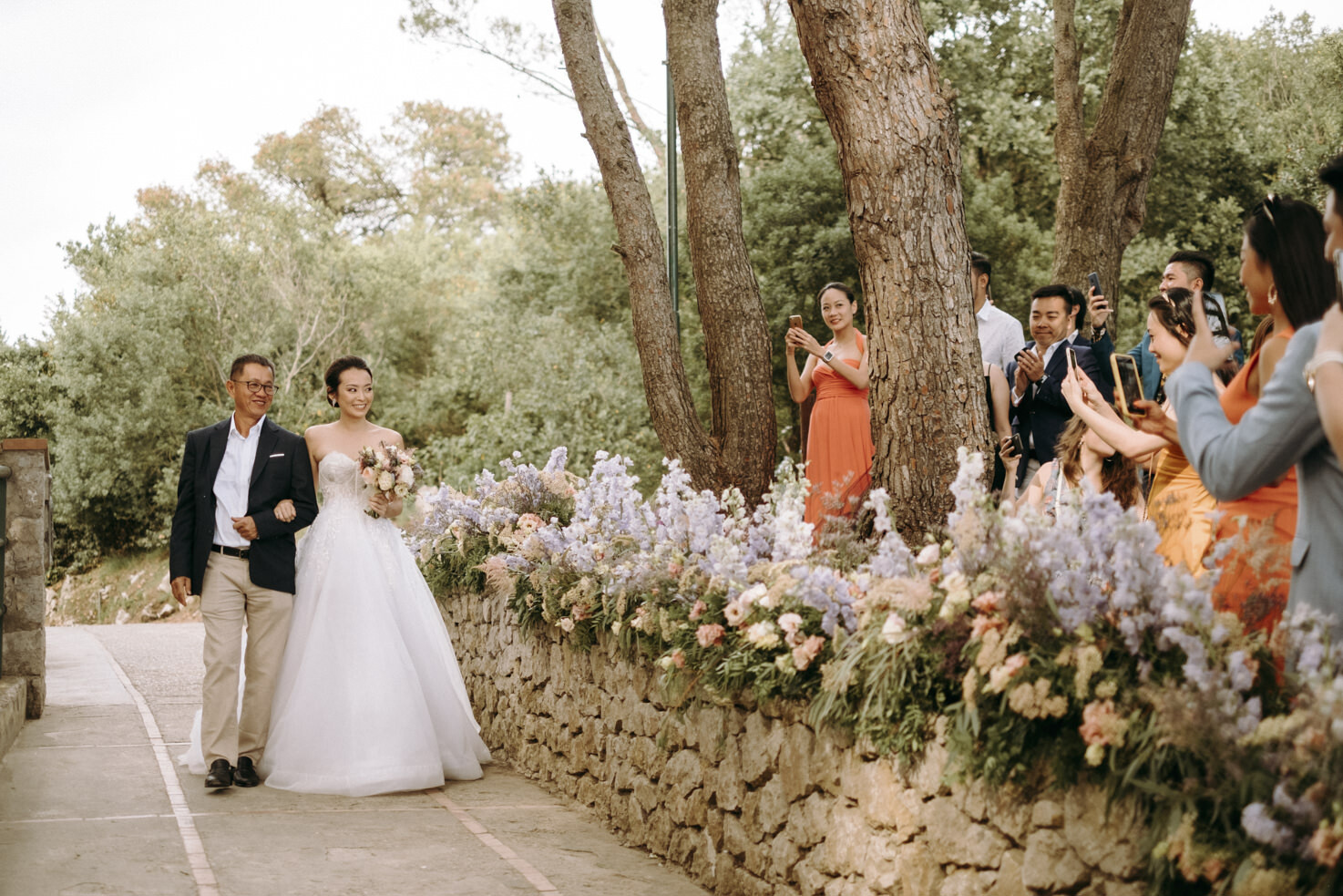 Arrival of the bride in Capri