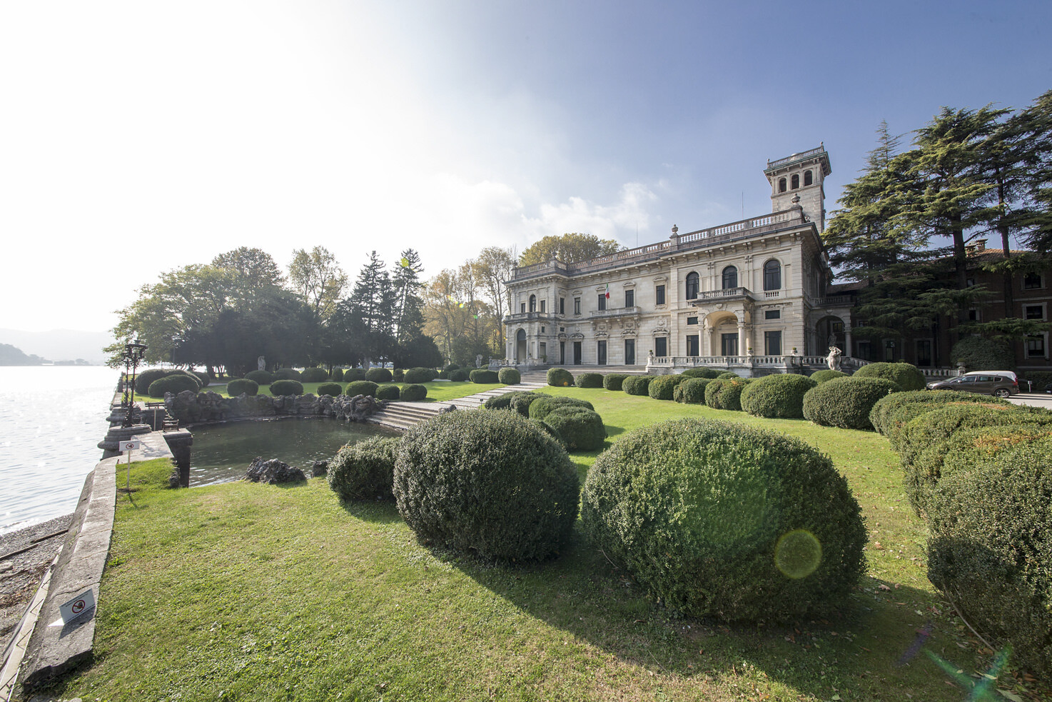 Villa Erba facing Lake Como