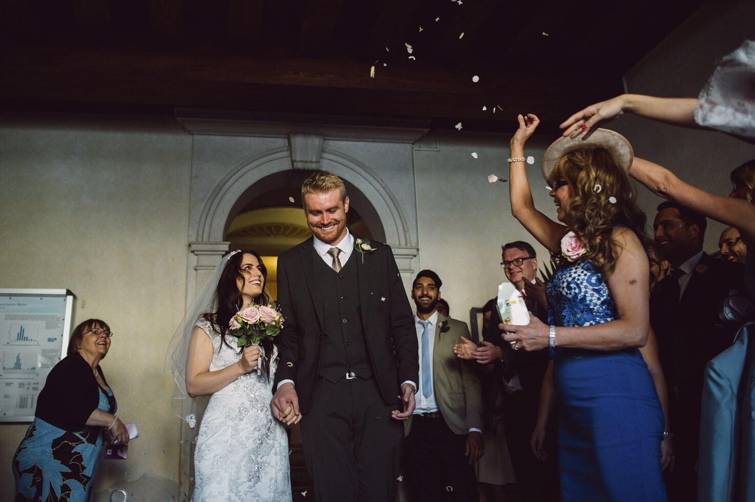 End of civil ceremony in Venice