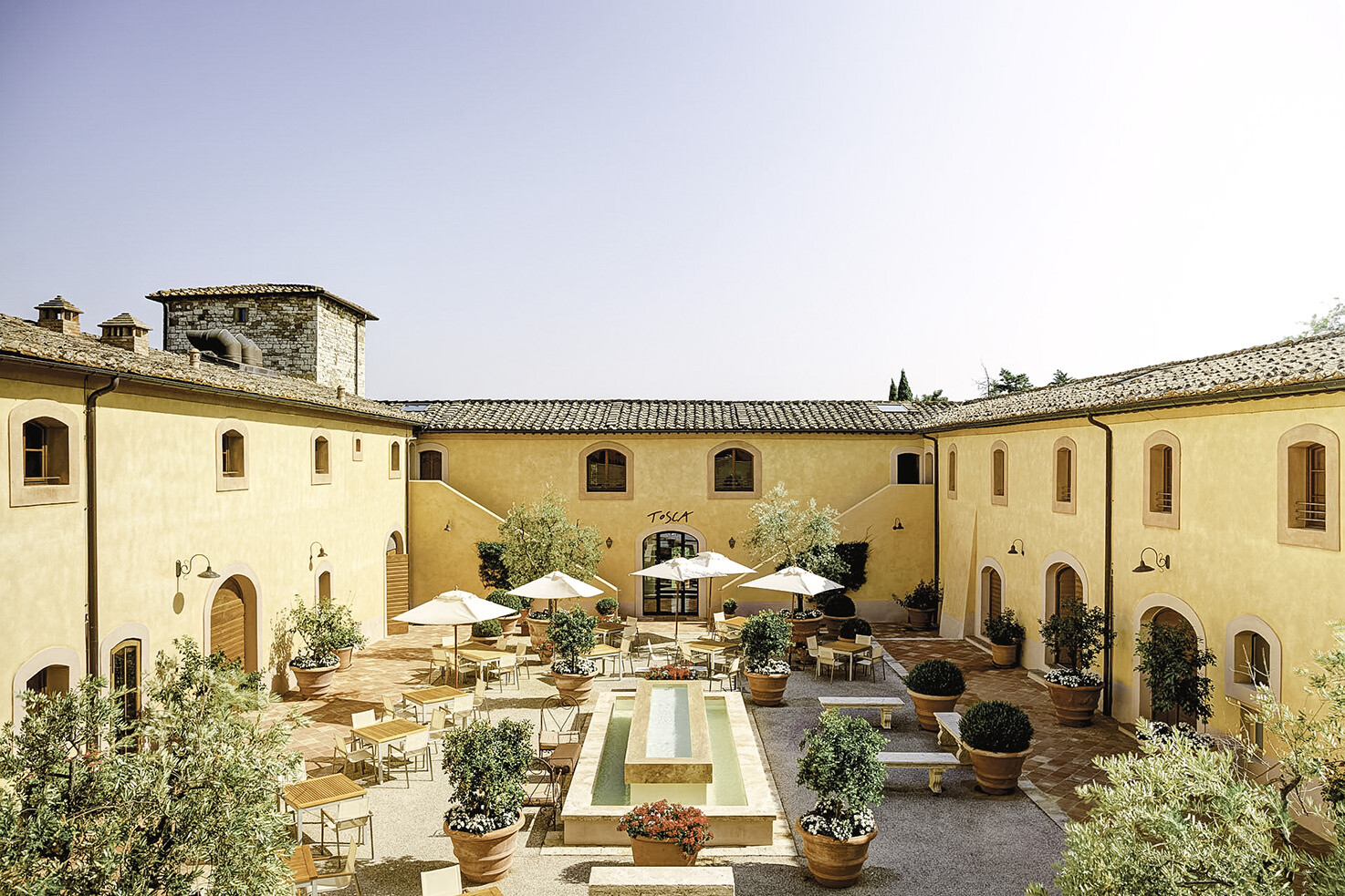 Castle courtyard
