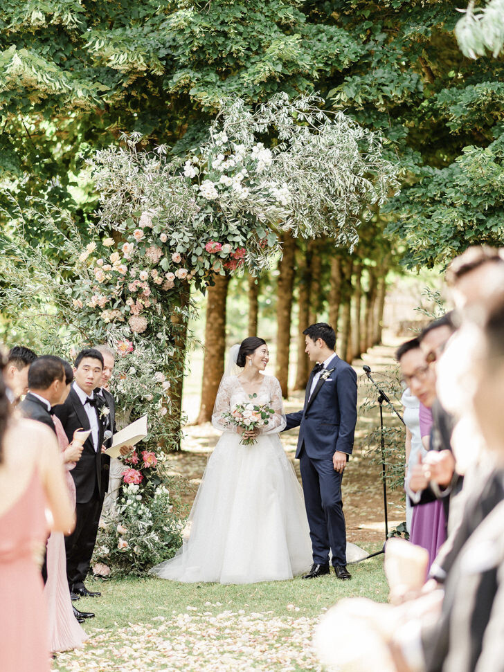Wedding ceremony at Villa Cetinale