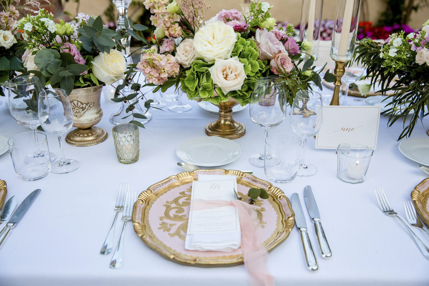 Detail of table decoration