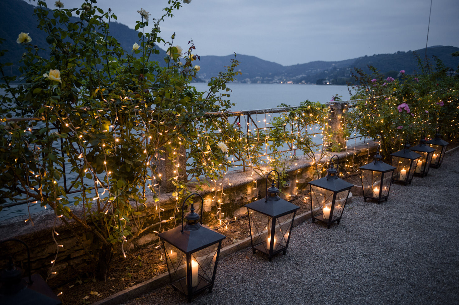 Lanterns and fairy lights