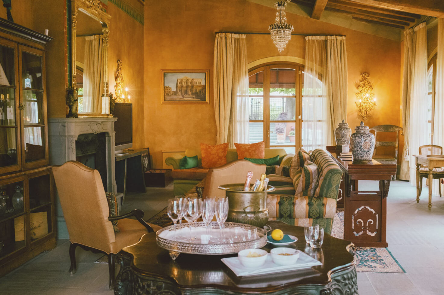Reception of Villa Mazzei