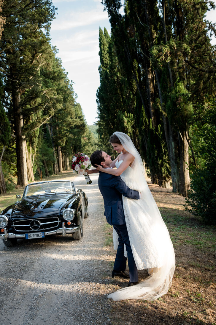 Portrait of the bridal couple