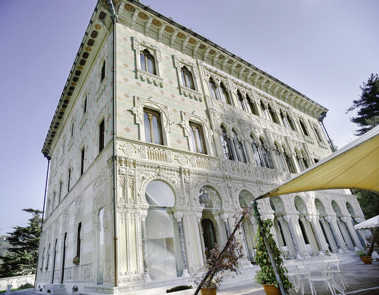 FaÃ§ade of Villa Crespi on Lake Orta