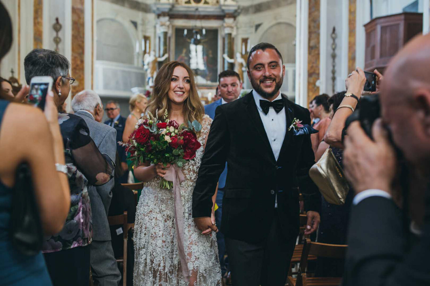 Wedding ceremony at Castello di Modanella