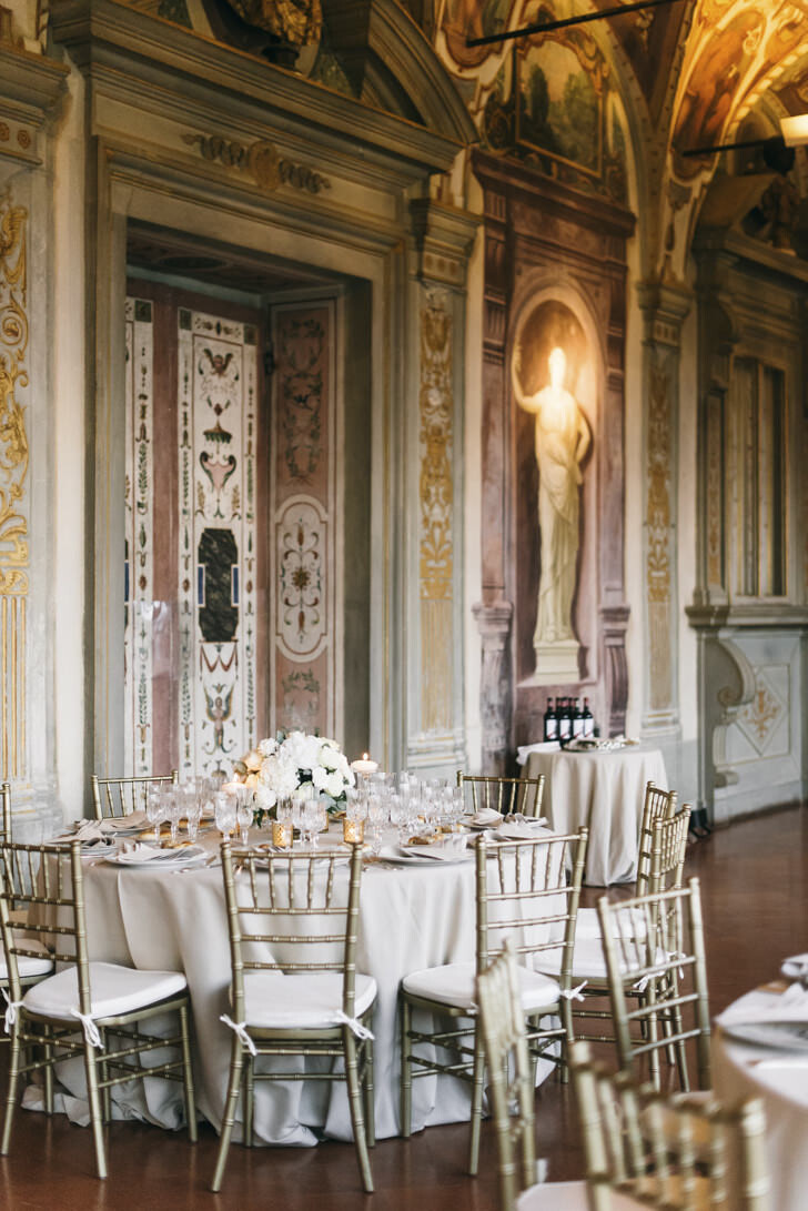 Detail of the wedding reception