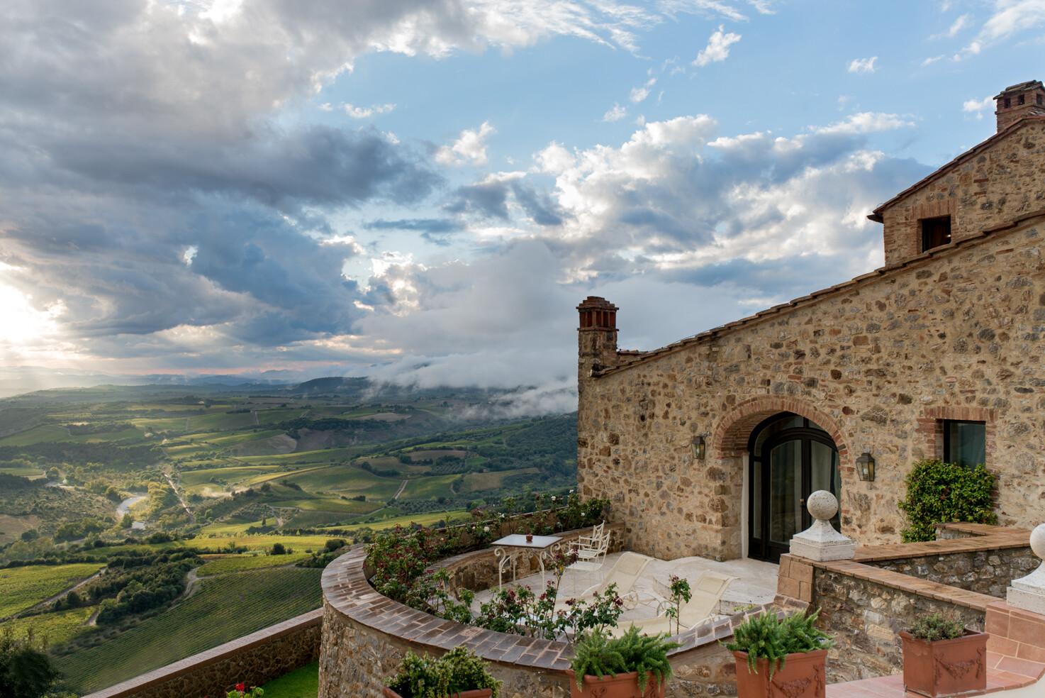 View over the hills of Tuscany