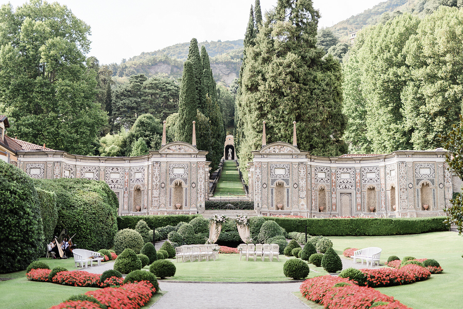 Wedding ceremony in a Lake Como Villa