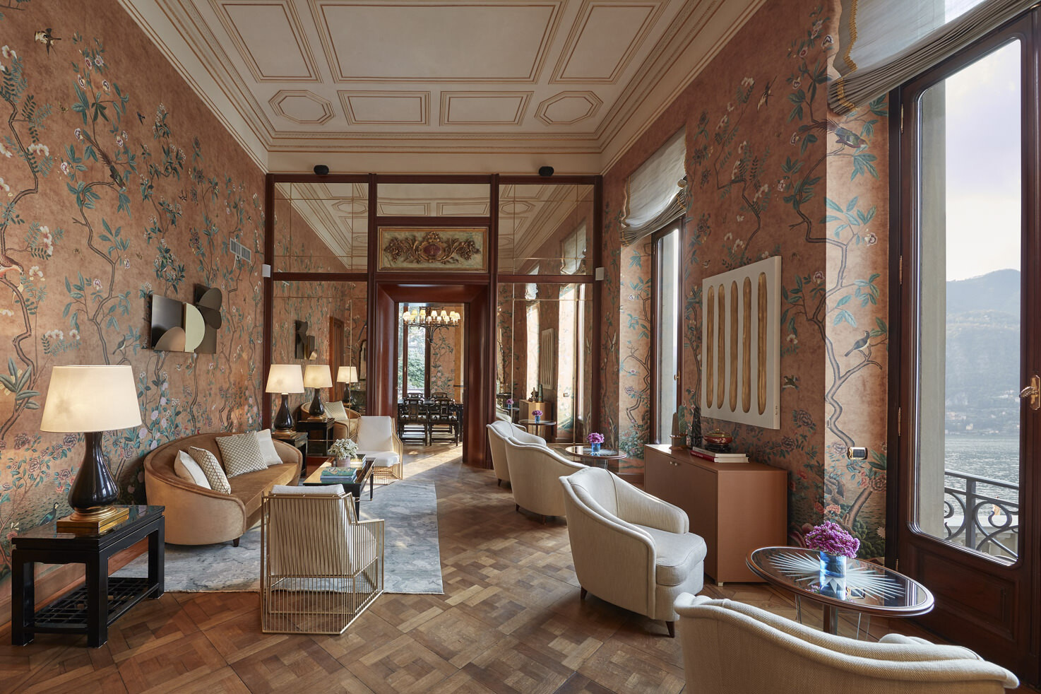 Frescoed hall