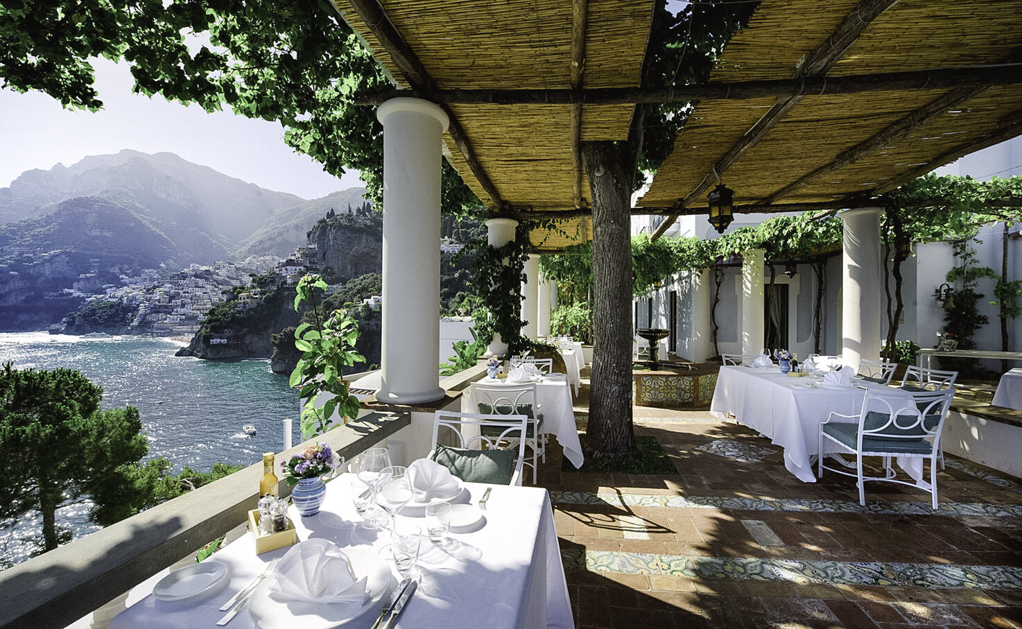 Terrace restaurant of Villa Treville