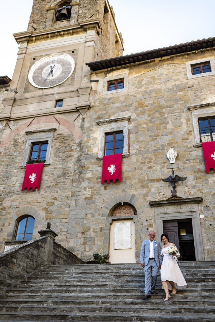End of ceremony in Cortona