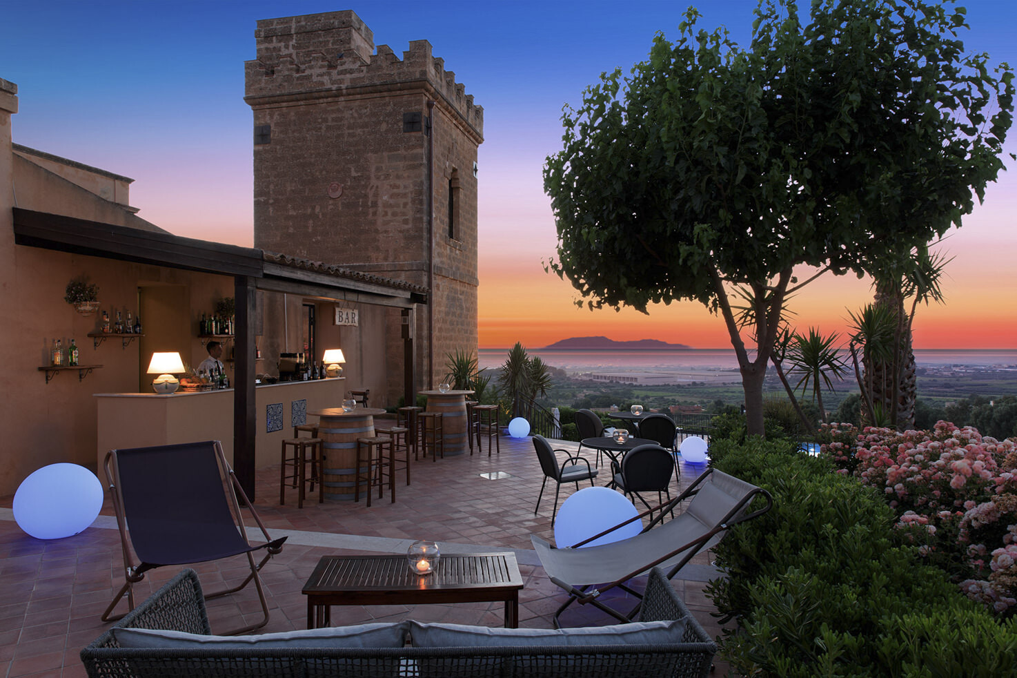 Aperitif on the terrace