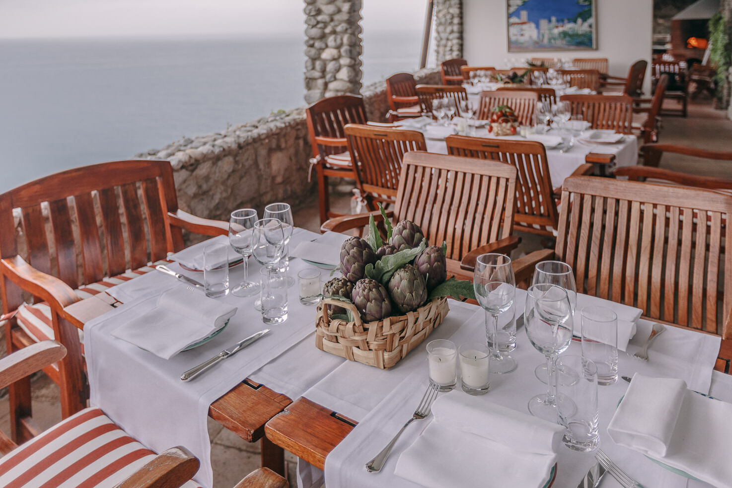Palazzo Avino Clubhouse restaurant