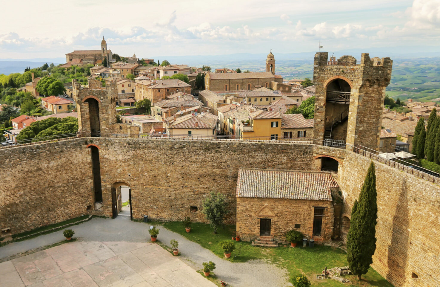 Panorama of Montalcino, Tuscany