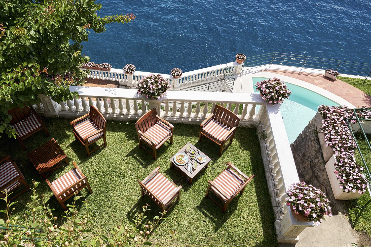 Palazzo Avino Clubhouse terrace