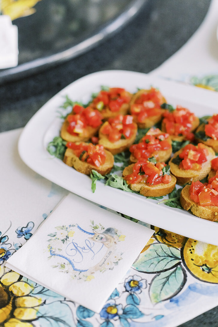 Traditional Italian bruschetta