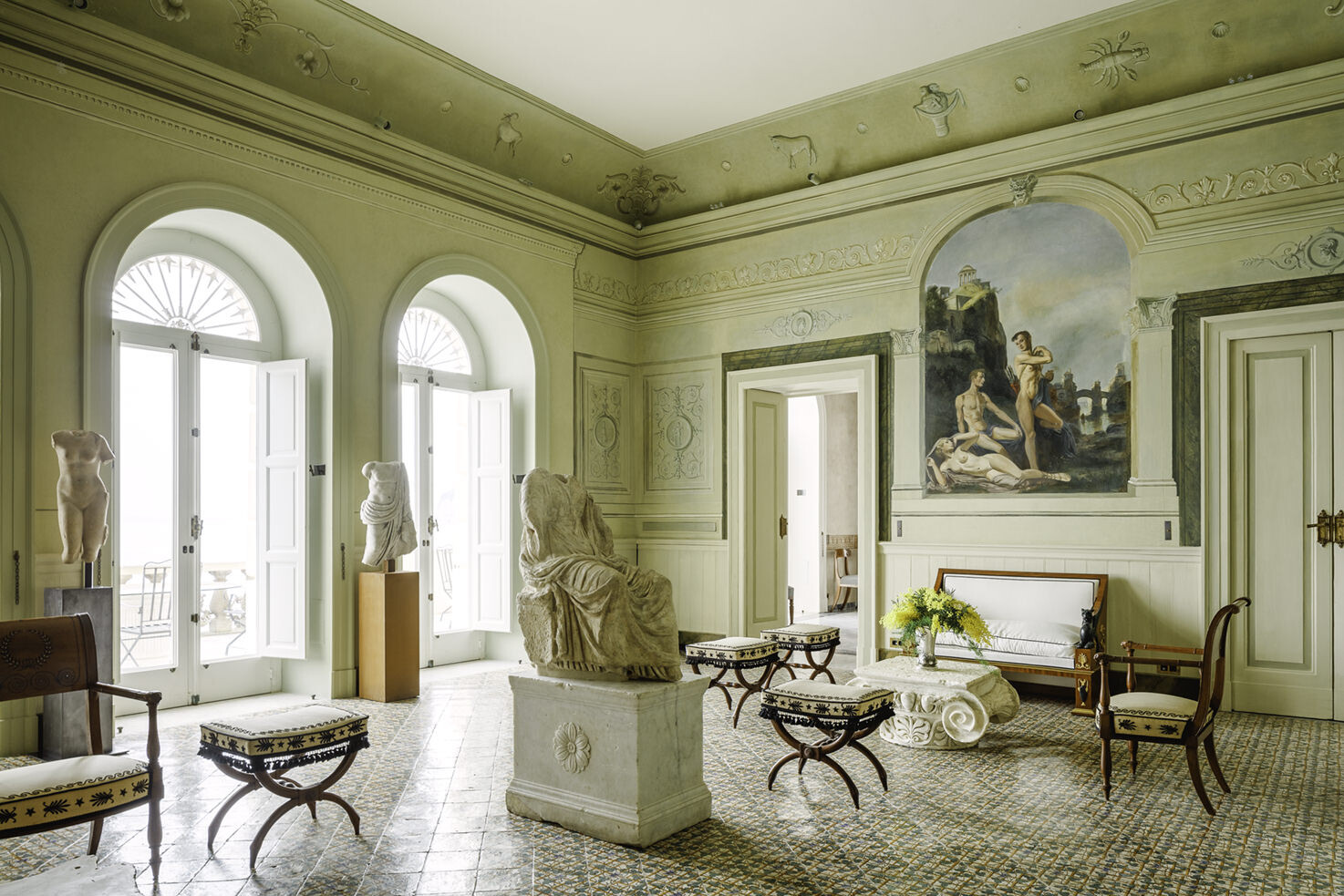 Green Hall of Villa Astor