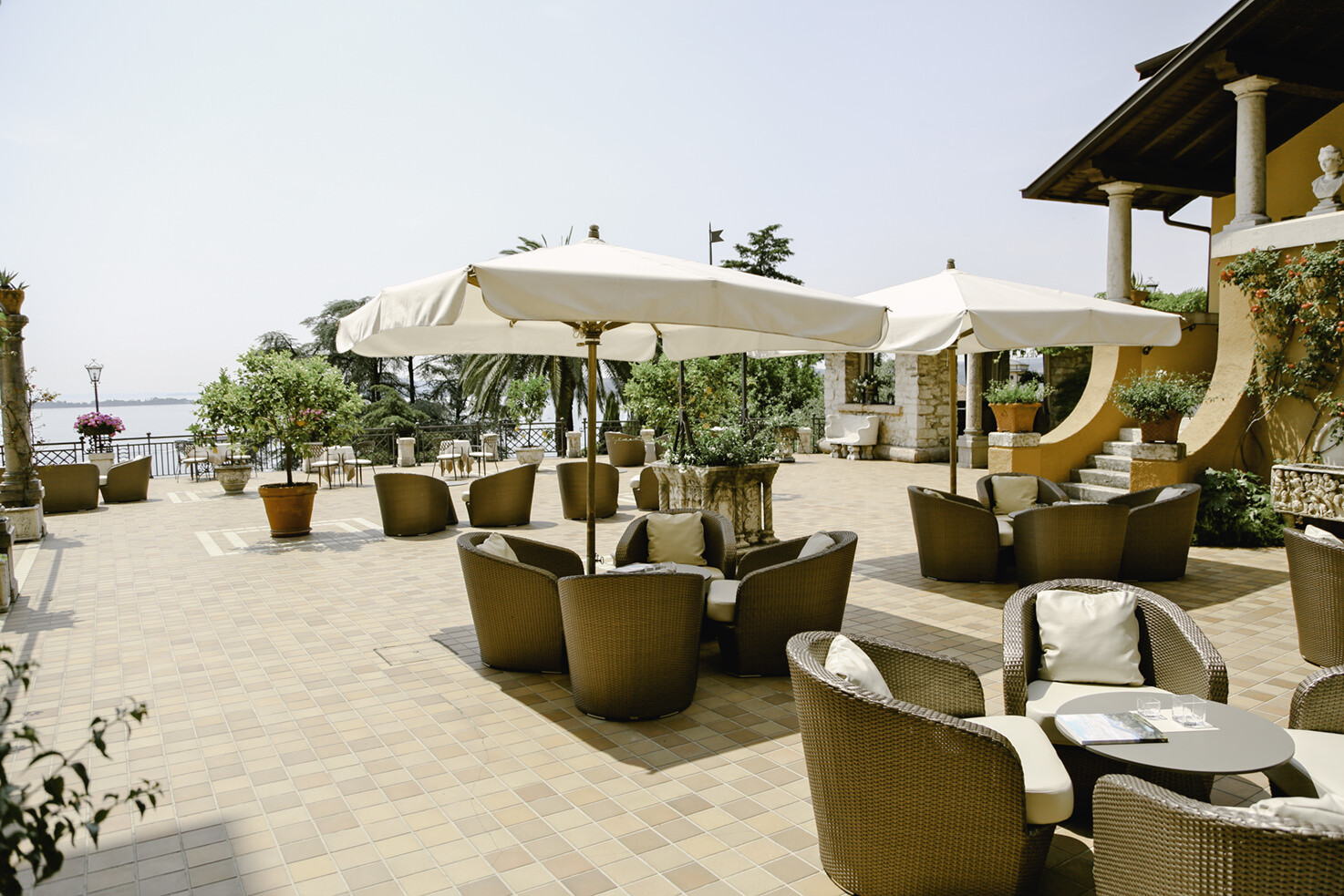 Terrace with view over Lake Garda
