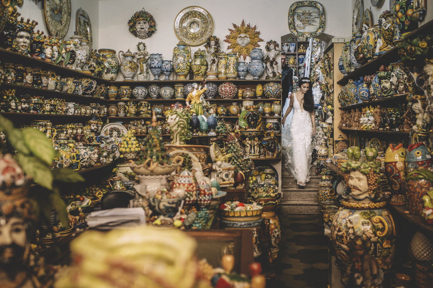 Maiolica shop in Sicily