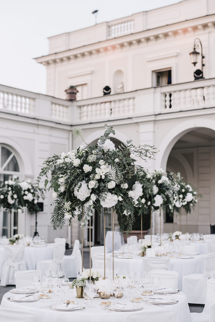 Wedding reception in the gardens