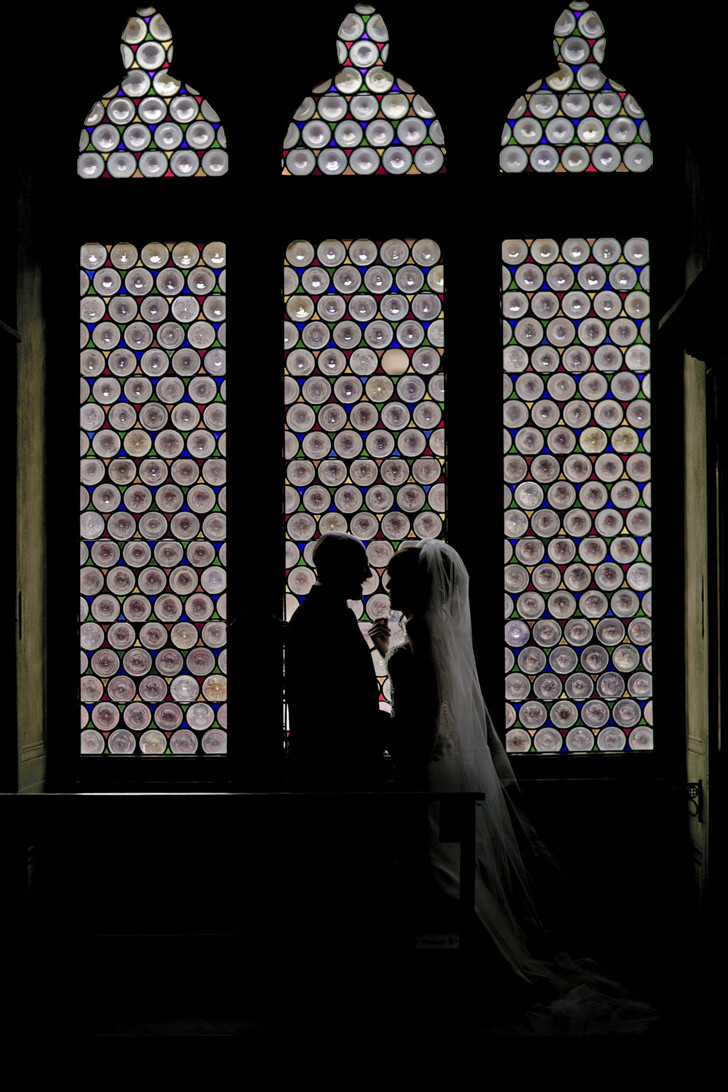 Bridal couple in Siena