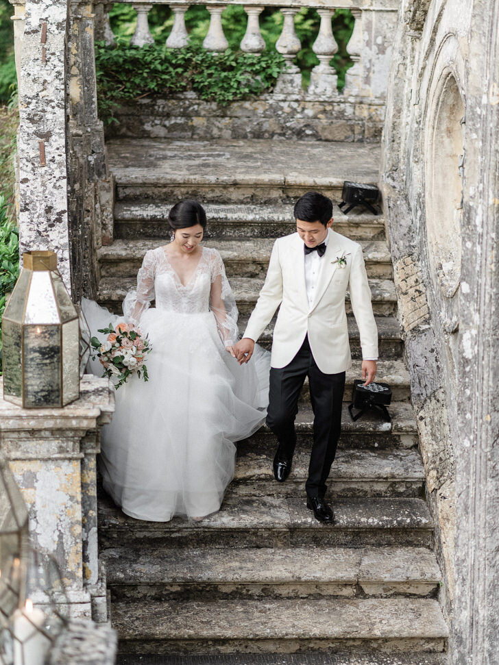 Arrival of the bridal couple