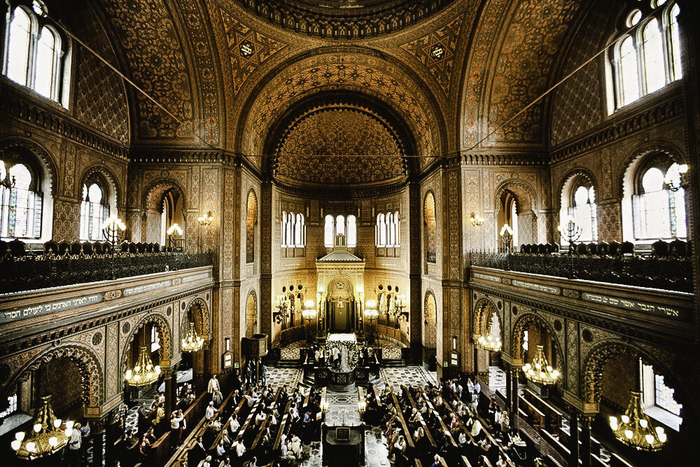 Interior of the Jewish Synagogue in Florence