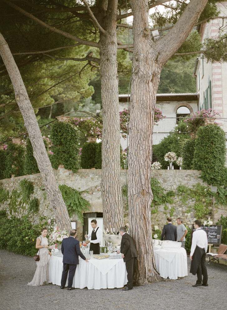 Wedding cocktail at La Cervara