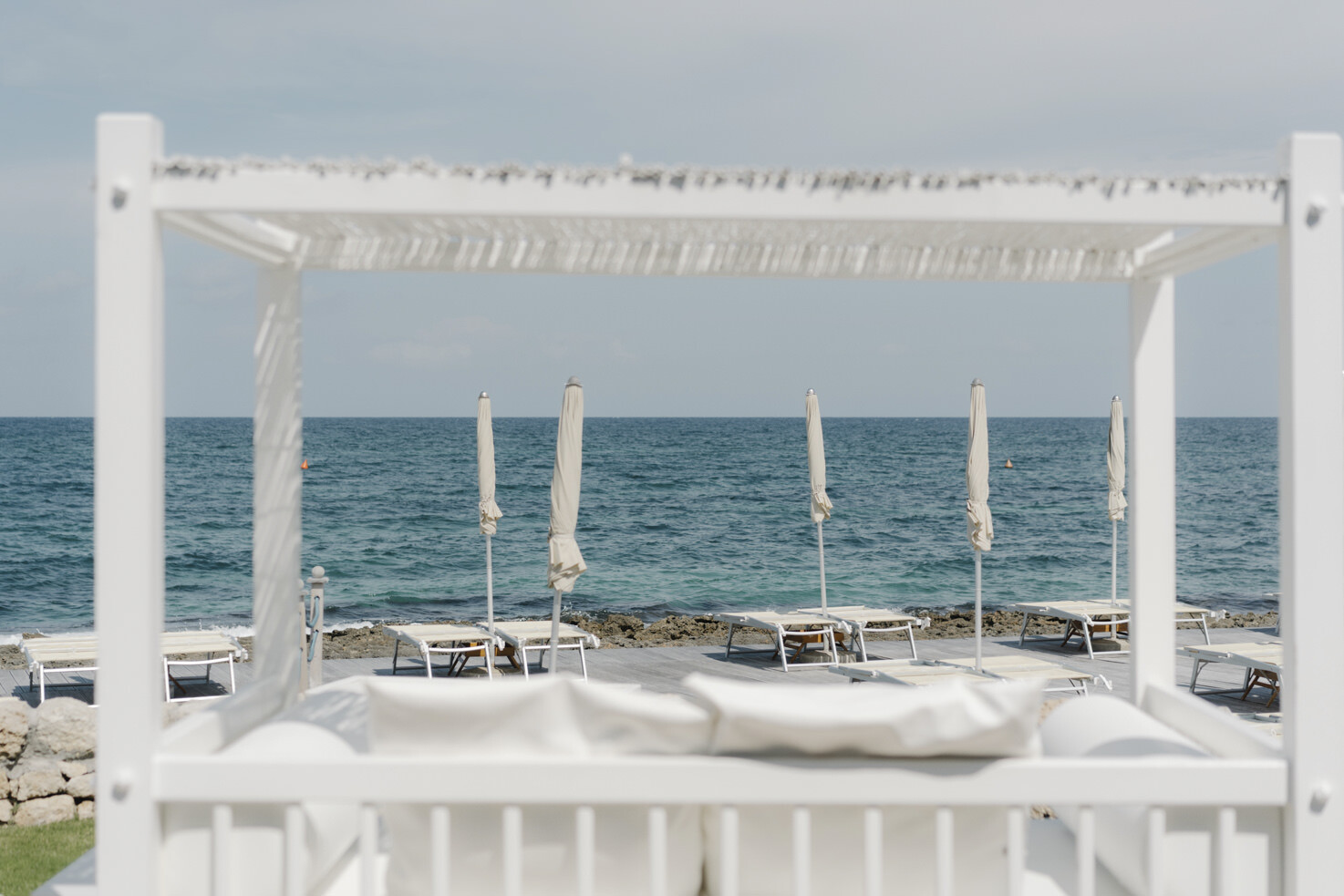 Beach club in Puglia