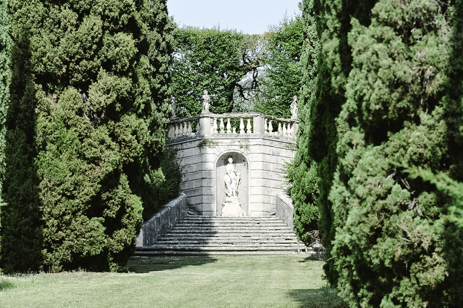Statues in the gardens