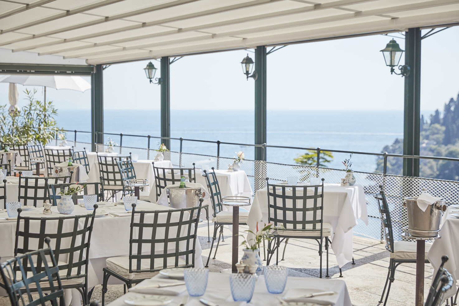 Pool restaurant on a terrace