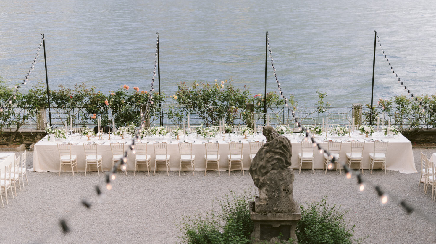 Wedding banquet at Villa Pizzo