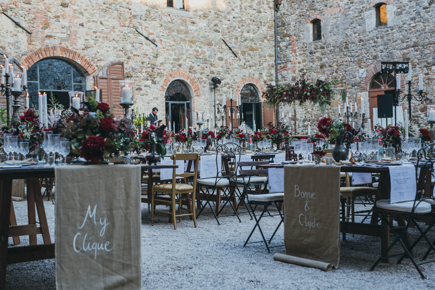 Tables for wedding reception