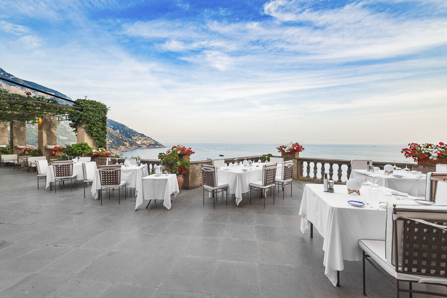 Terrace restaurant of Villa Magia
