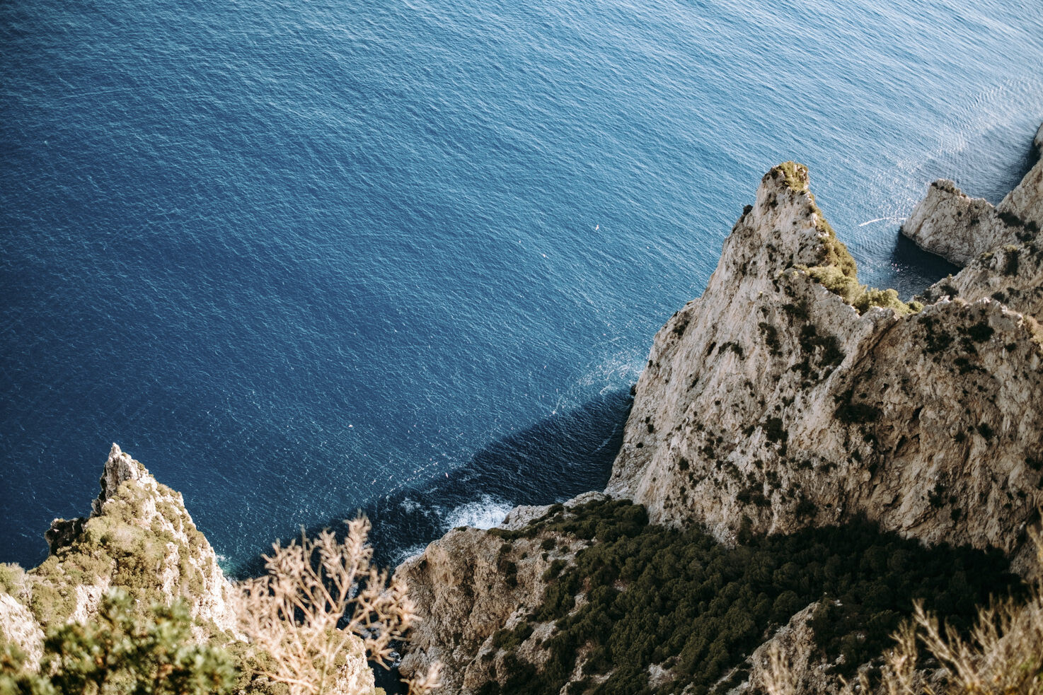 The cliffs of Capri