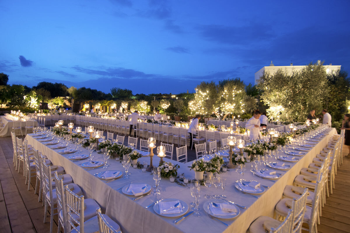 Wedding reception at Torre Coccaro