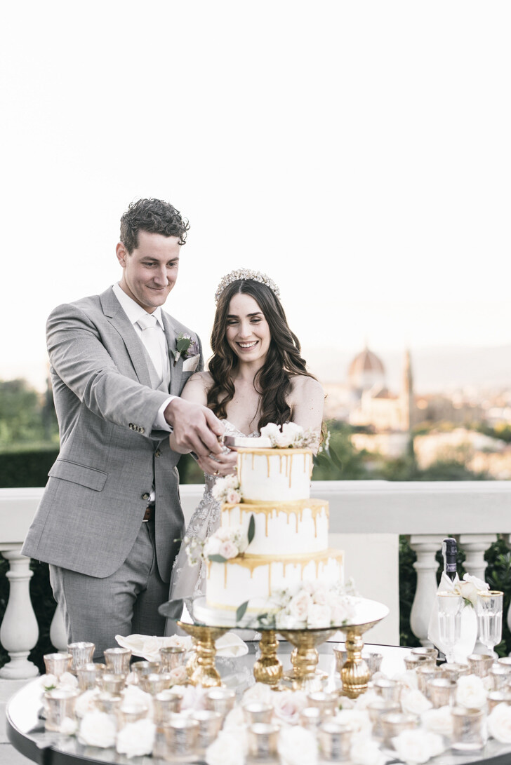 Multi-tier wedding cake