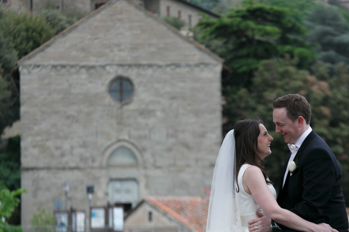 Catholic wedding in Cortona