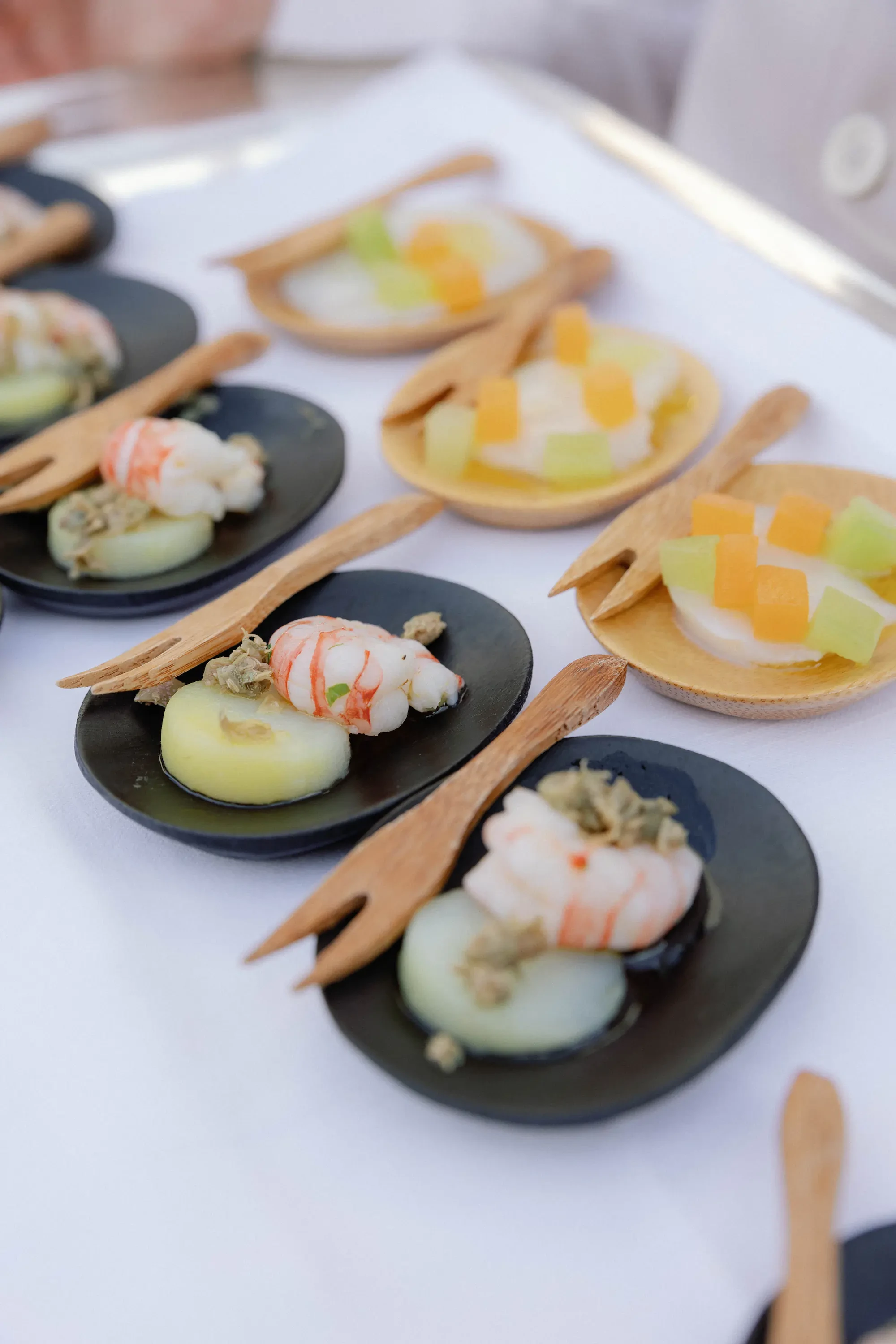 Puglia Masseria Wedding Gourmet Seafood Aperitivo Hors Doeuvres