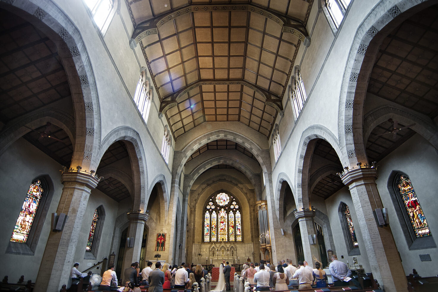 Protestant wedding ceremony in Florence