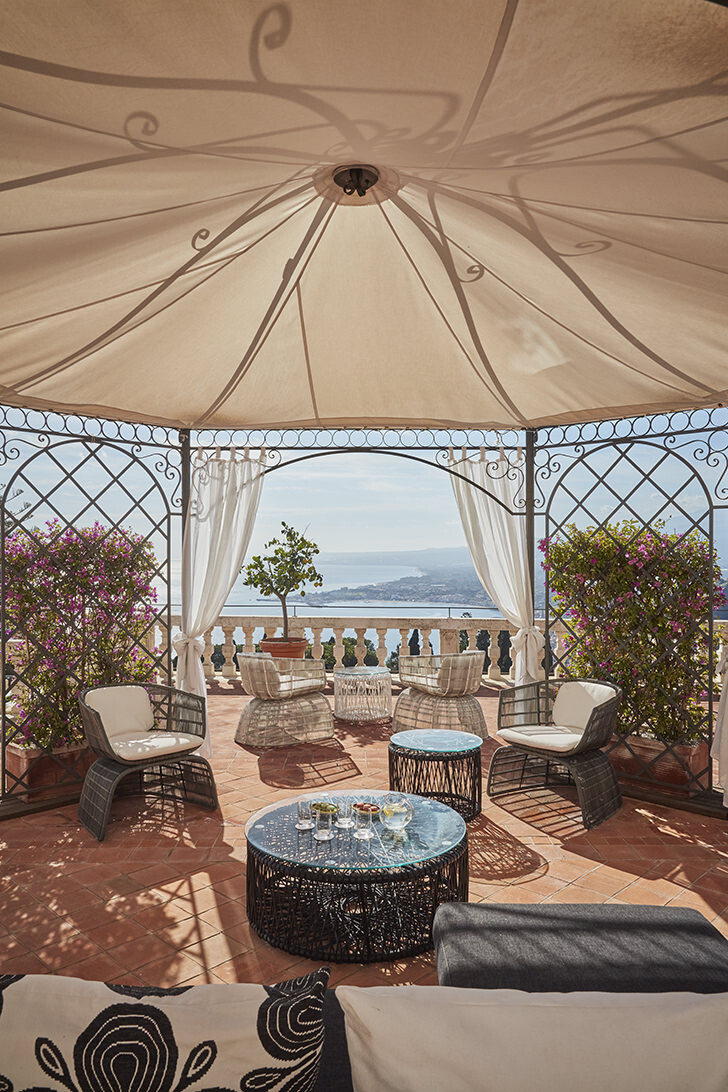 Gazebo on the suite terrace