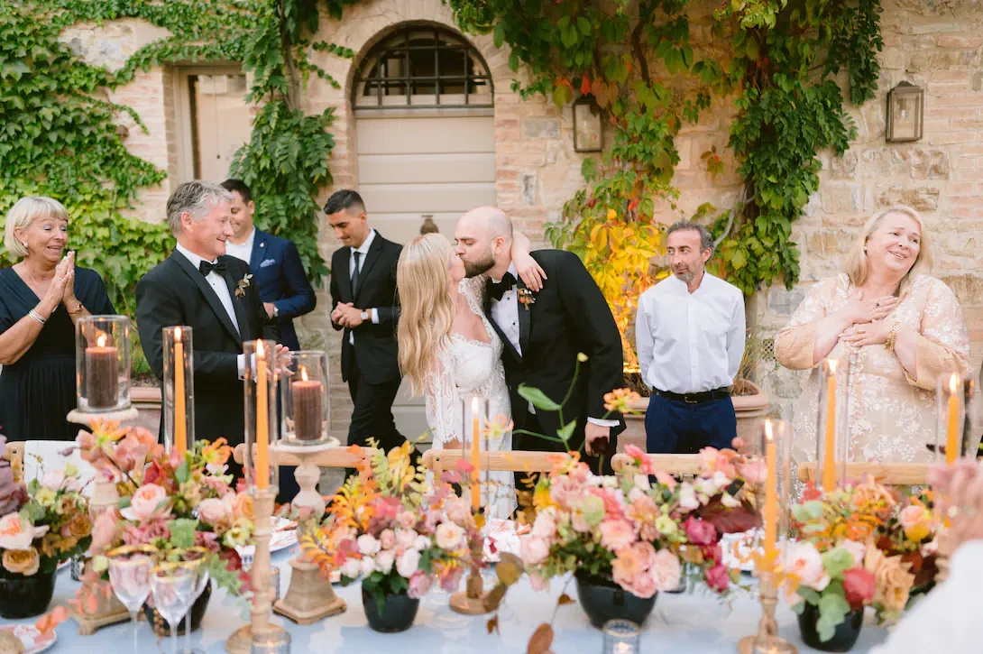 Wedding reception at Castiglion del Bosco