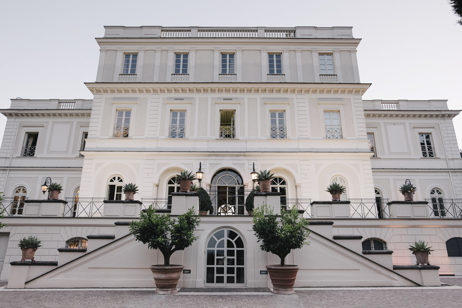 Façade of Villa Miani, Rome