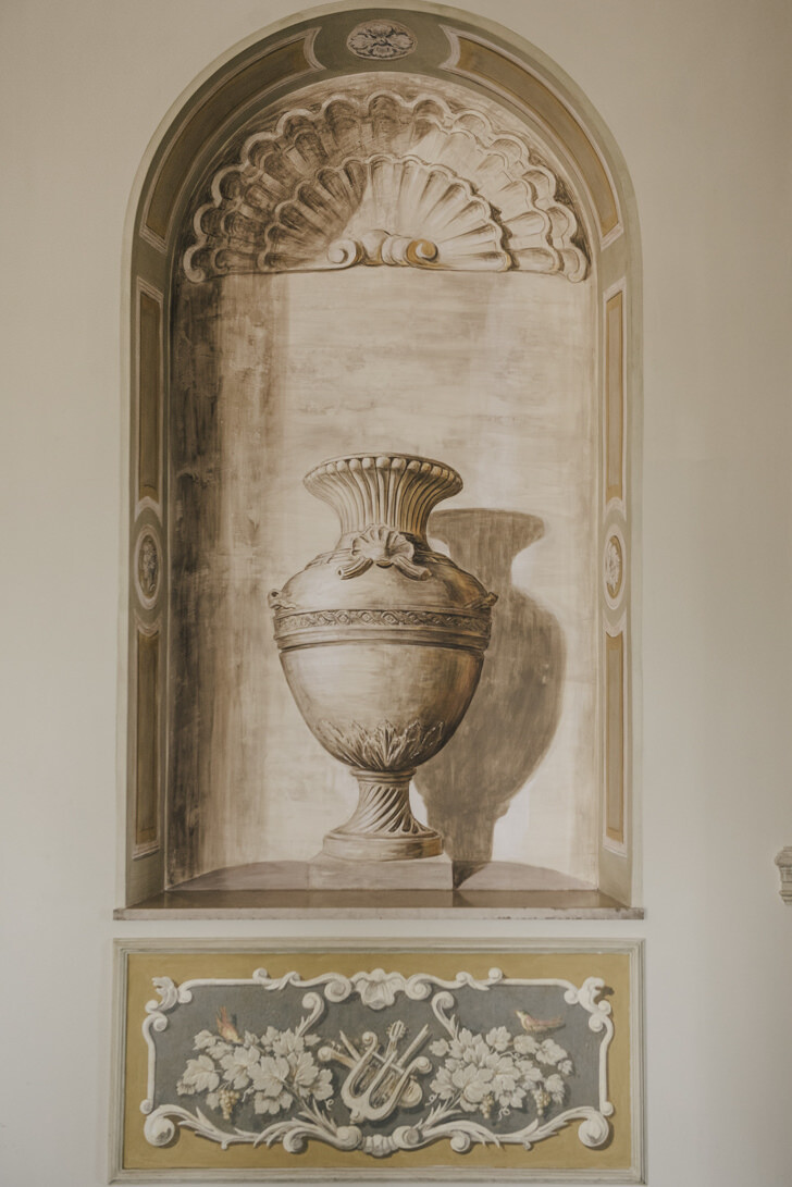 Detail of the frescoes