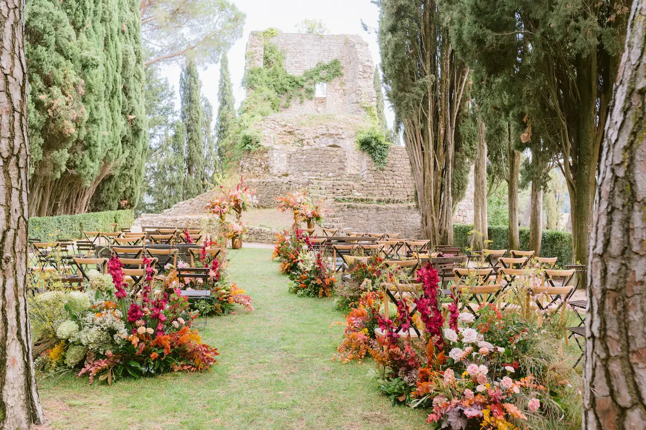 Wedding ceremony at Castiglion del Bosco