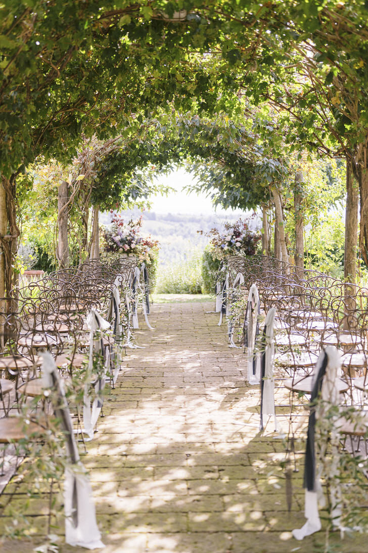 Outdoor wedding ceremony