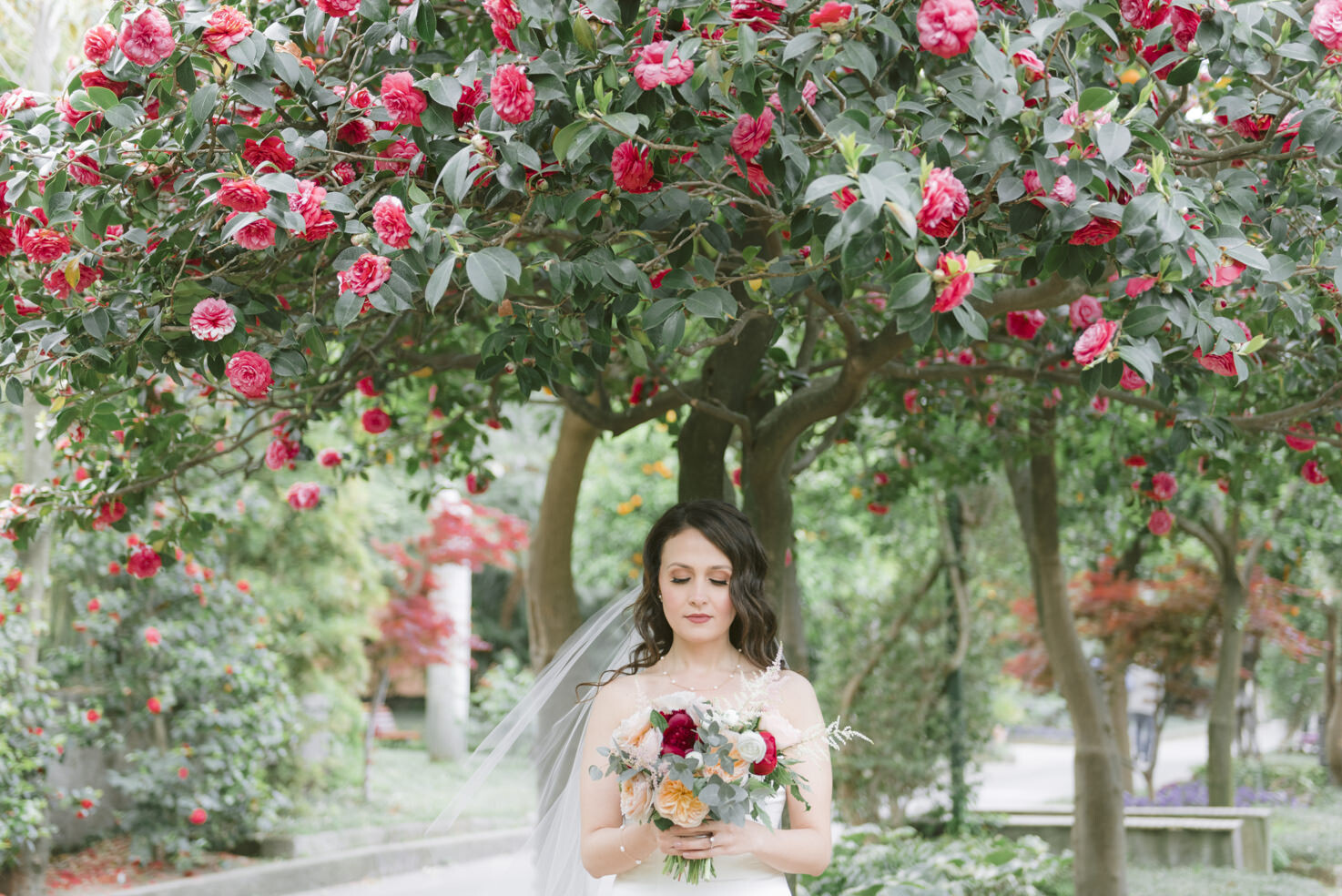 Portrait of the bride in Sorrento